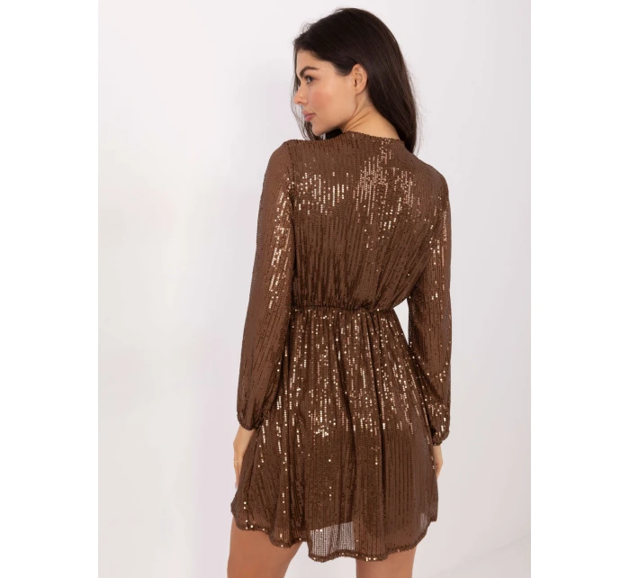 Šaty MI SK 121501.09 hnedé Šaty MI SK 121501.09 hnedé