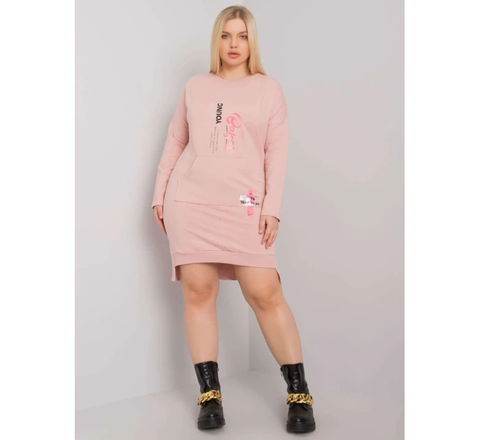 Šaty RV SK model 17416399 světle růžová - FPrice Šaty RV SK model 17416399 světle růžová - FPrice