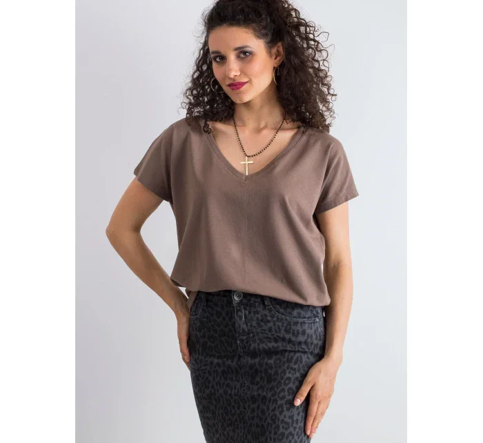 Tričko RV TS 4832.11P hnedé