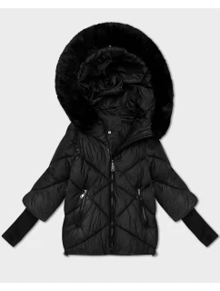 Dámska ľahká voľná bunda s kapucňou Minority black (M6-6031-1)