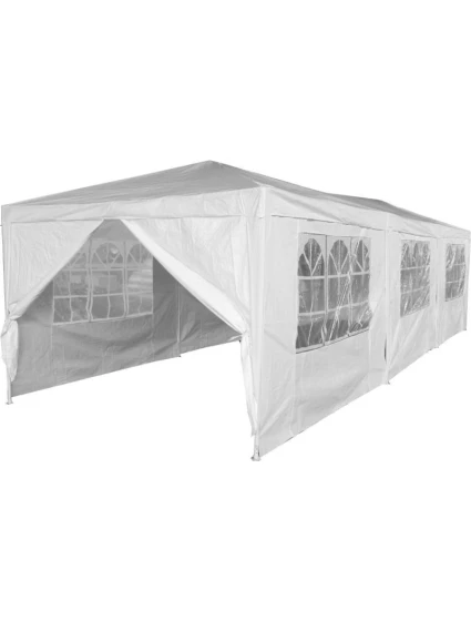 ZÁHRADNÝ CATERINGOVÝ STAN 9x3M + 8 STIEN BIELY