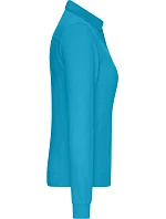 JN Dámské pracovní piqué polo s dlouhým rukávem 02. turquoise model 22533441 - Daiber