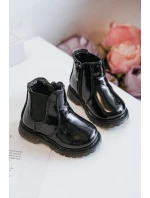 Dětské Lakované zateplené boty černé model 21597431 - Boto Dětské Lakované zateplené boty černé model 21597431 - Boto