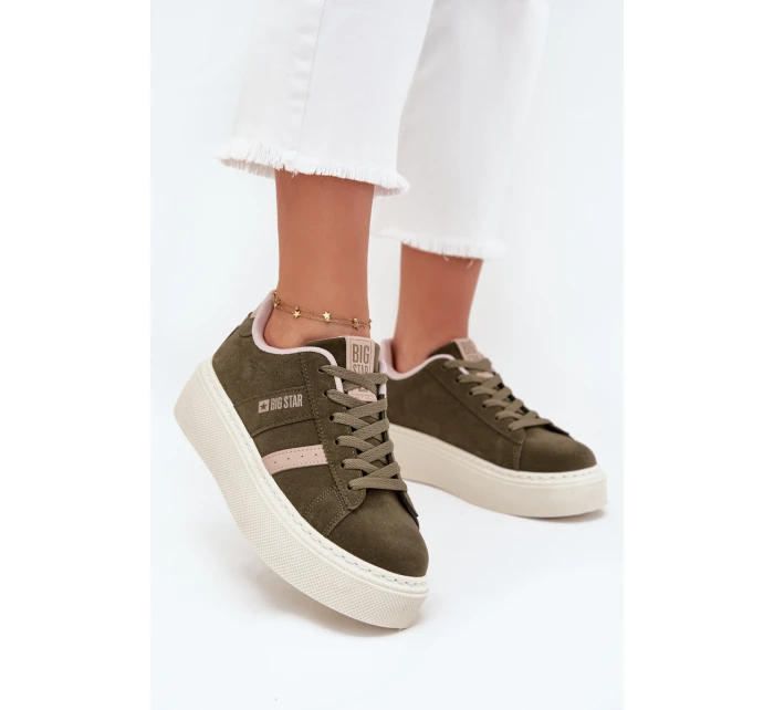 Dámské Tenisky Na Platformě Big Star model 21706261 Zelené - Big Star Shoes