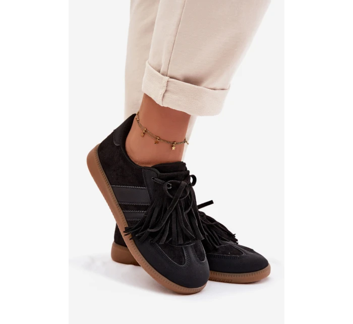 Dámské tenisky s třásněmi Černé model 21954597 - Boto