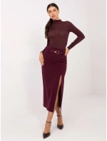 Spódnica IT SD model 21789055 bordowy - FPrice