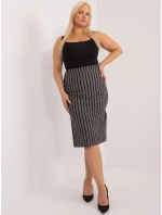 Sukňa LK SD 509514 1.43 šedá čierna