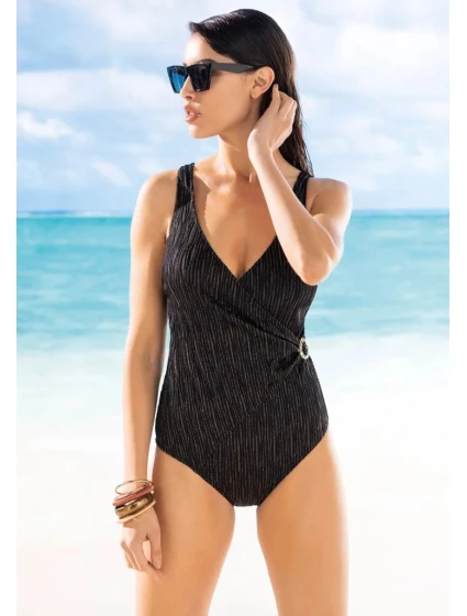 Dámske plavky LG52 black and gold - Sielei