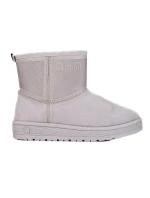 Klasické sněhule šedo-stříbrné dámské bez podpatku Klasické sněhule šedo-stříbrné dámské bez podpatku