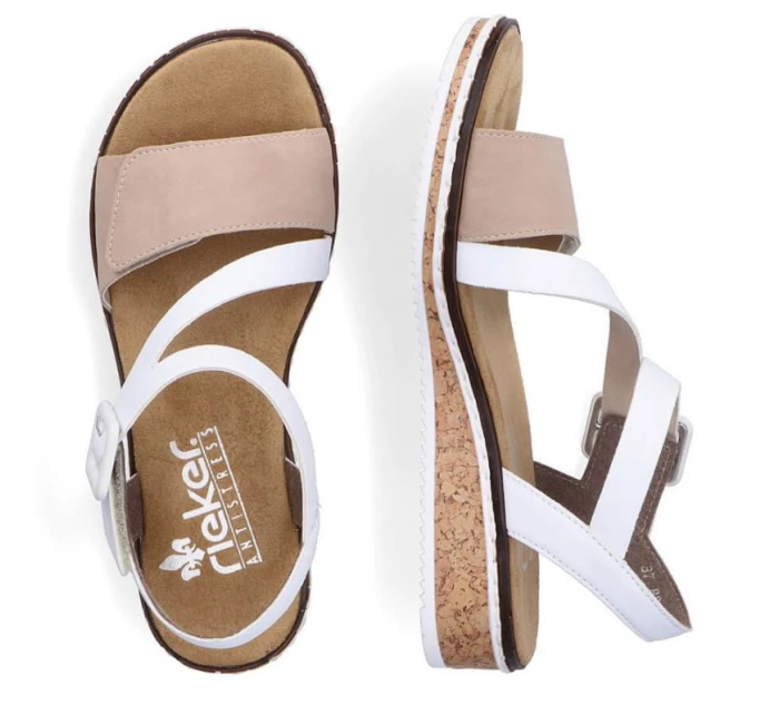 Pohodlné kombinované sandále Rieker W RKR678