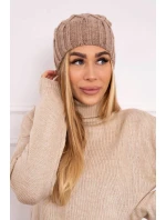 Milano fleecová čiapka K203 tmavo béžová