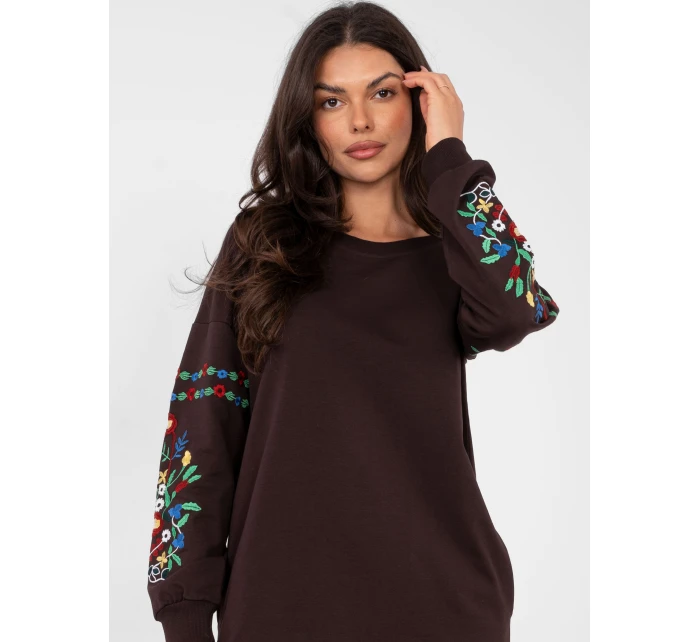 Šaty RV SK 8979.94P tmavohnedé