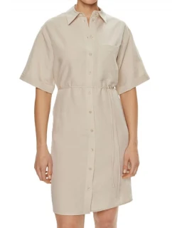 CALVIN KLEIN KOŠEĽOVÉ ŠATY ZO ZMESI ĽANU