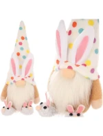 MEDVEĎ GHOOM 25CM V SNOCH CHLAPEC JARNÁ DEKORÁCIA