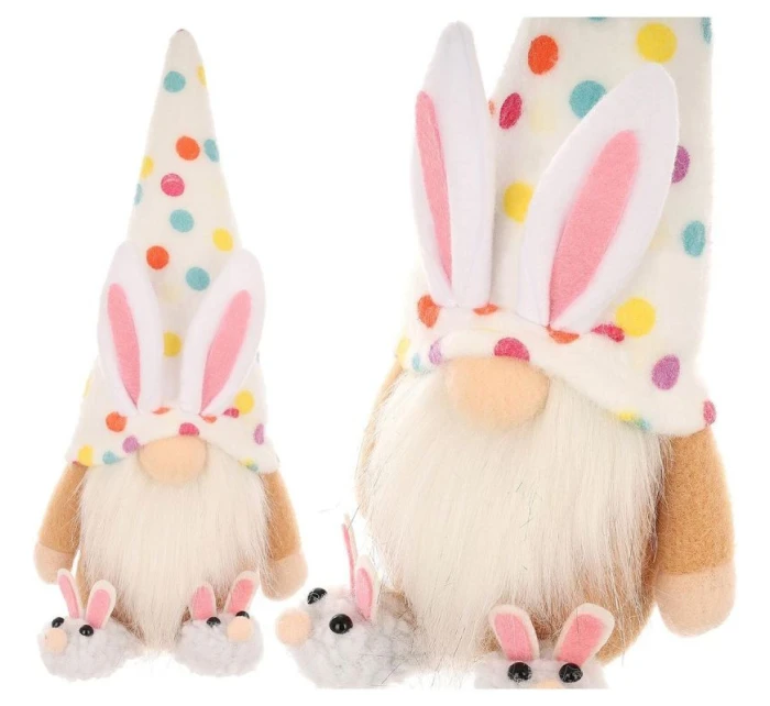 MEDVEĎ GHOOM 25CM V SNOCH CHLAPEC JARNÁ DEKORÁCIA