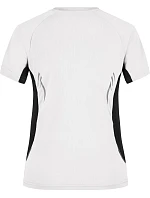 JN 390 Dámské běžecké tričko s výstřihem do V model 22486484 white/black - Daiber JN 390 Dámské běžecké tričko s výstřihem do V model 22486484 white/black - Daiber