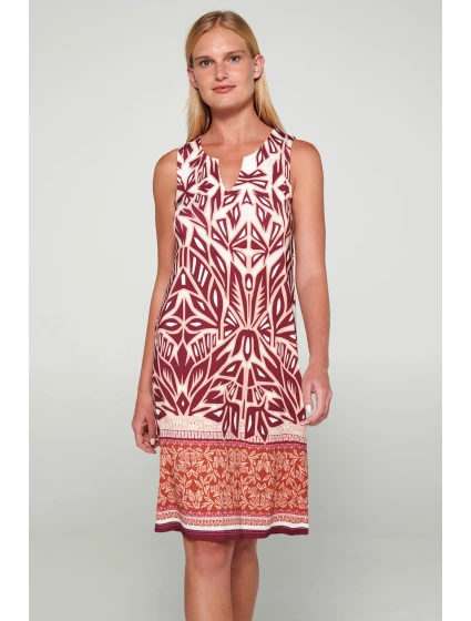 Šaty bez rukávů s potiskem model 19697423 - Vamp Šaty bez rukávů s potiskem model 19697423 - Vamp