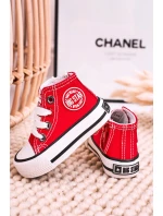 Dětské Tenisky Vysoké Se Zipem BIG STAR model 21545331 Červené - Big Star Shoes Dětské Tenisky Vysoké Se Zipem BIG STAR model 21545331 Červené - Big Star Shoes