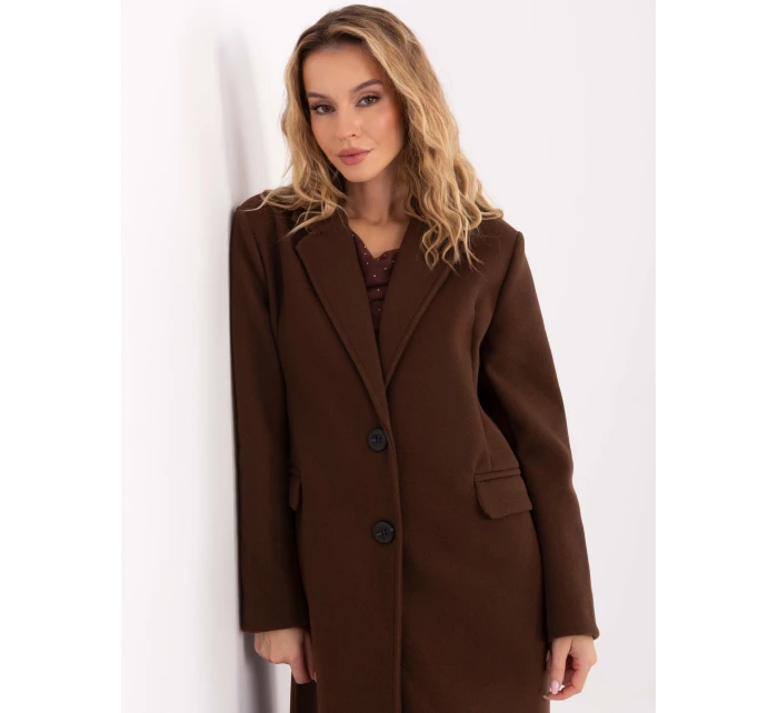 Płaszcz IT PL model 21755231 ciemny brązowy - FPrice