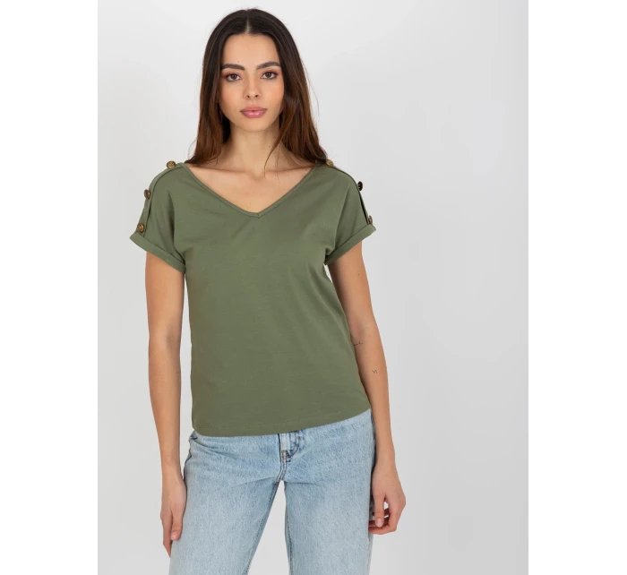 Dámska blúzka TW BZ BL 1006.56 khaki - FPrice Dámska blúzka TW BZ BL 1006.56 khaki - FPrice