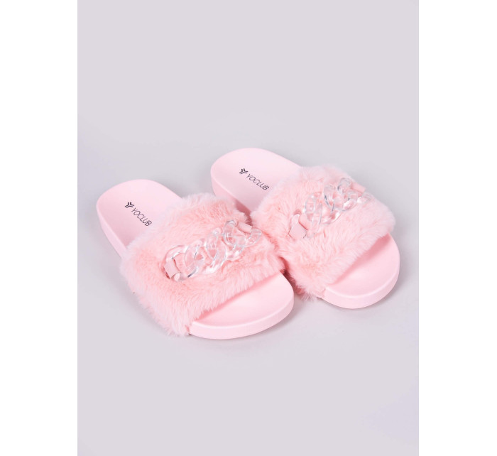 Yoclub Dámske sandále Slide OKL-0068K-0600 Pink