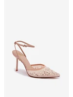 Sandále na podpätku model 226511 Vykročte štýlovo