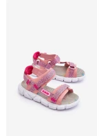 Dziecięce Sandałki Na Rzep Big Star LL374202 Różowe