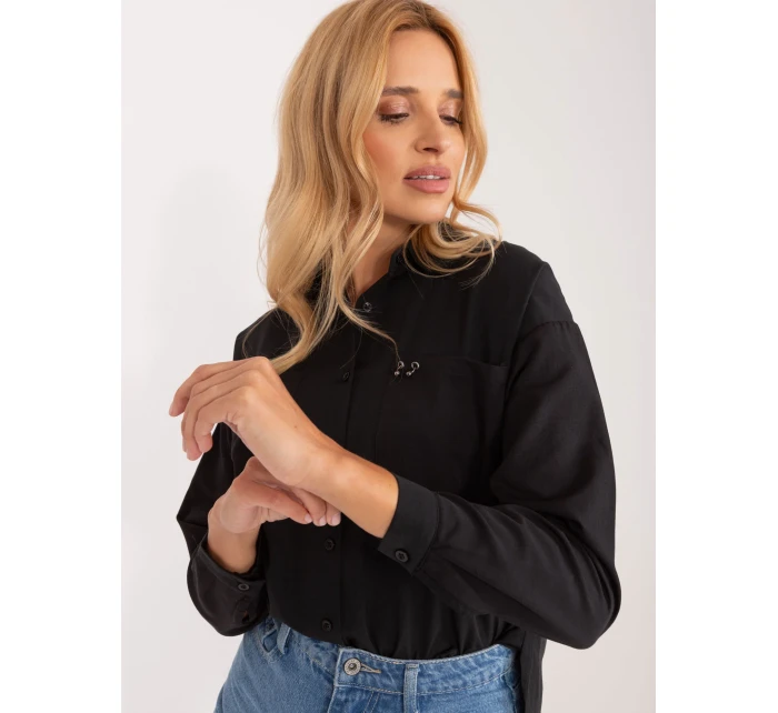 BA KS 0317 košeľa.76 čierna farba BA KS 0317 košeľa.76 čierna farba