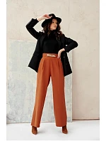 Dámske nohavice SDP0011 Tmavo hnedá - Roco