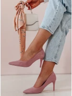 Dámské boty na podpatku fialové Dstreet model 21985145 - FashionStreet