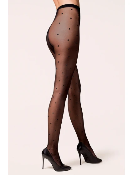 Dámske pančuchy 471 Puntin nero-silver - GABRIELLA Dámske pančuchy 471 Puntin nero-silver - GABRIELLA