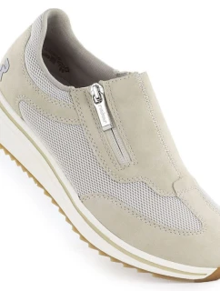 Rieker L5854-62 beige elevated dámske čižmy
