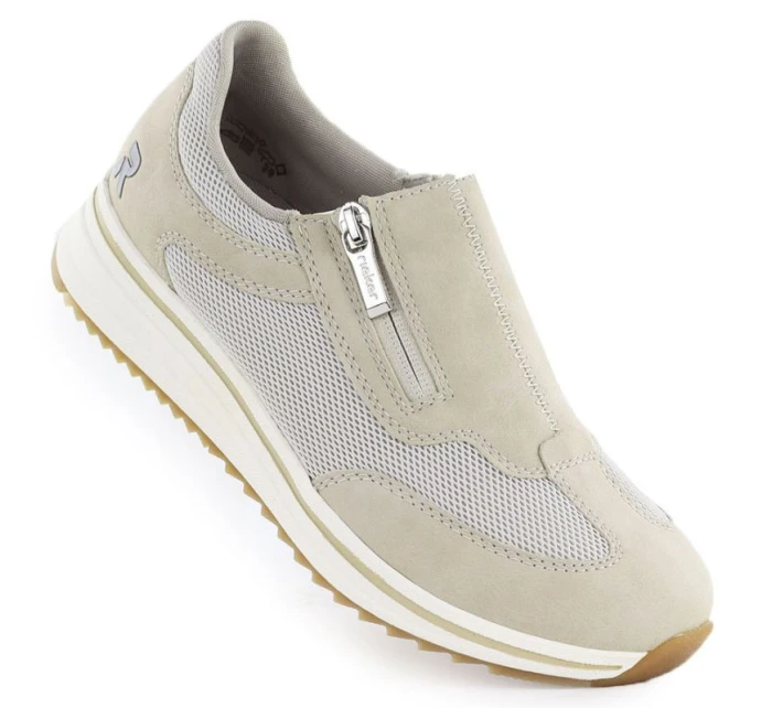 Rieker L5854-62 beige elevated dámske čižmy