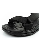 Lee Cooper pánske sandále na suchý zips na leto čierne ľahké