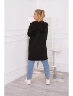 Zateplená bunda s kapucí černá