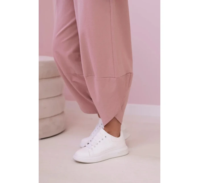 Bavlněná mikina kalhoty set tmavě růžová Bavlněná mikina kalhoty set tmavě růžová