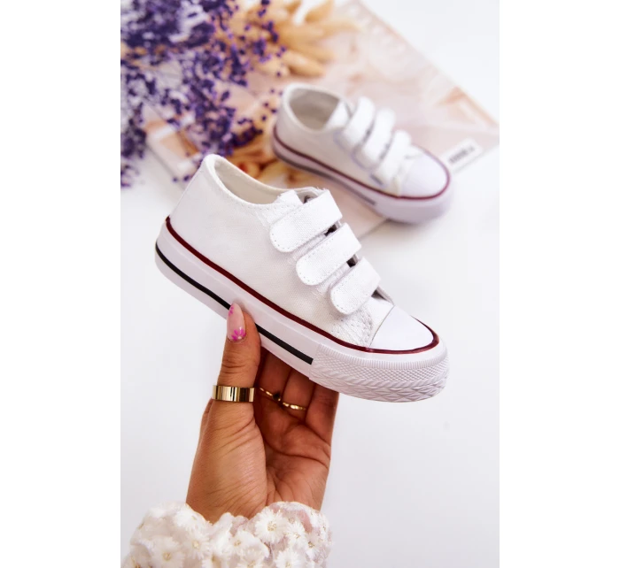 Dětské tenisky na suchý zip Bílý model 21578694 - Boto Dětské tenisky na suchý zip Bílý model 21578694 - Boto