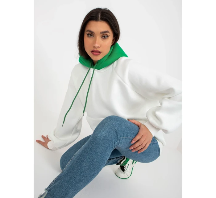 Mikina EM BL 696.68 bielo zelená Mikina EM BL 696.68 bielo zelená