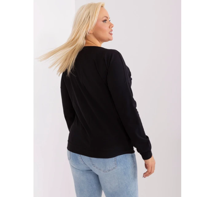 Blúzka RV BZ 9258.22 čierna farba Blúzka RV BZ 9258.22 čierna farba