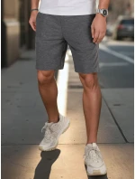Pánské tmavě šedé teplákové šortky Dstreet model 21987824 - FashionStreet Pánské tmavě šedé teplákové šortky Dstreet model 21987824 - FashionStreet