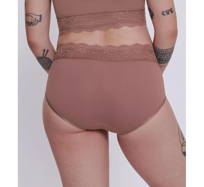 Dámske nohavičky Romance Midi - BROWN - hnedá 1141 - SLOGGI