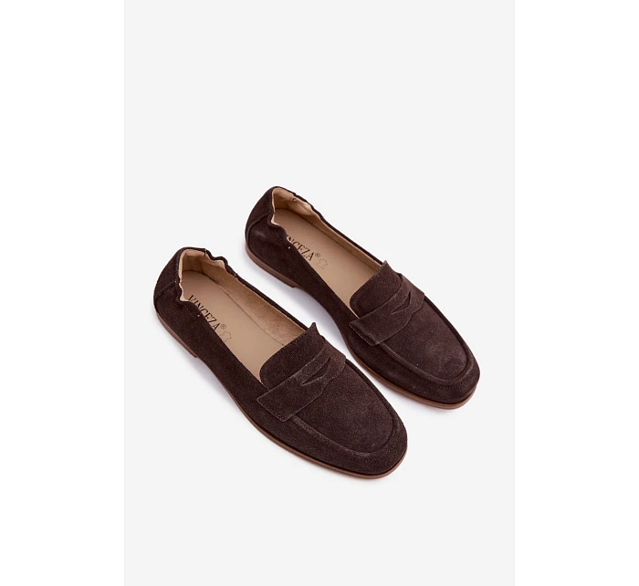 Mokasiny z Přírodního Semiše Vinceza 18122 Čokoládové Mokasiny z Přírodního Semiše Vinceza 18122 Čokoládové