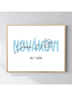 Personalizovaný magický fotorámik – 40x50 – mená novomanželov