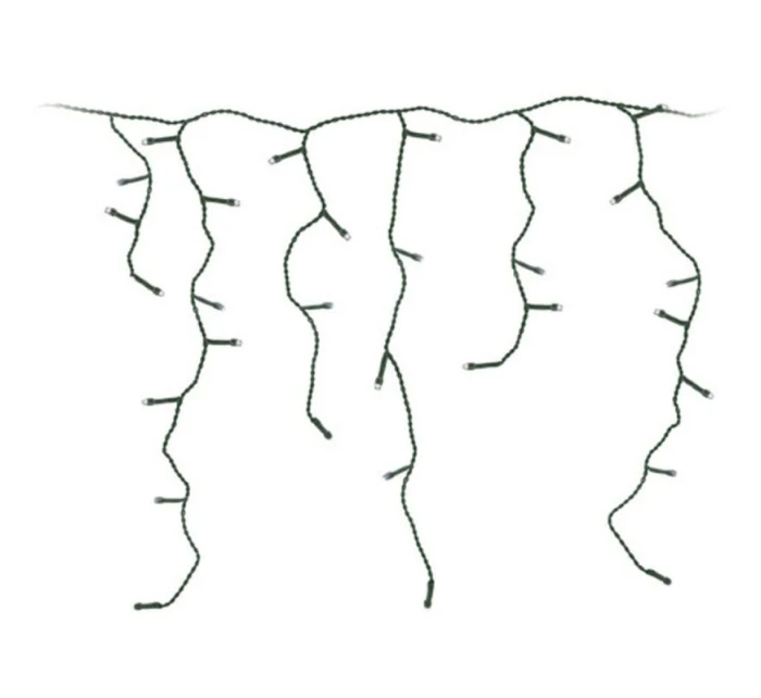 VIANOČNÝ STROMČEK SVETLÁ VONKAJŠIE SVETLO ZÁVES 360 VIEDOL ČASOVAČ STUDENÁ BIELA KÁBEL ZELENÁ