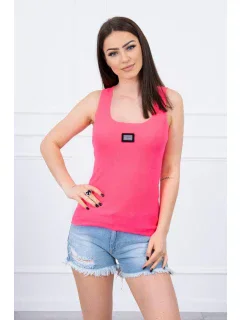 Rebrovaná blúza s ružovým neónom