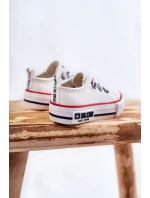 Dziecięce Skórzane Trampki BIG STAR KK374040 Białe Dziecięce Skórzane Trampki BIG STAR KK374040 Białe