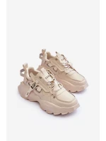 Buty Sportowe Sneakersy GOE MM2N4015 Beżowe