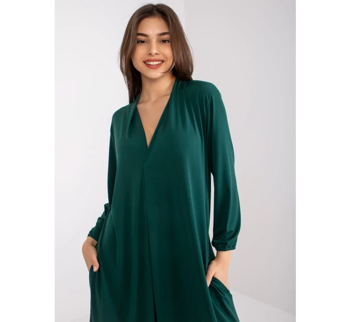 Dámske šaty Dress-EM-SK-604.10P-tmavo zelená Dámske šaty Dress-EM-SK-604.10P-tmavo zelená