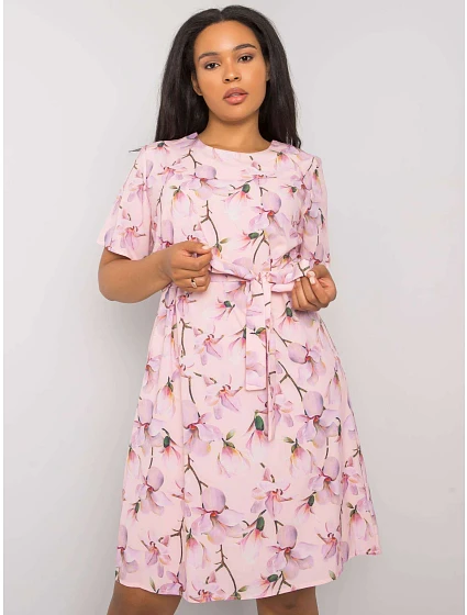 Šaty LK SK  světle růžová model 17338837 - FPrice