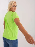 Bluzka RV BZ model 19915389 limonkowy - FPrice Bluzka RV BZ model 19915389 limonkowy - FPrice